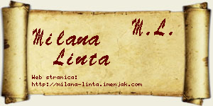 Milana Linta vizit kartica